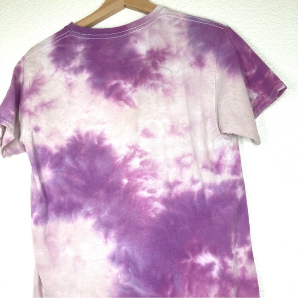 Jimi Hendrix Tie dye Tee Shirt Small Urban Outfitters   Purple Cotton Crew Neck - Picture 9 of 11